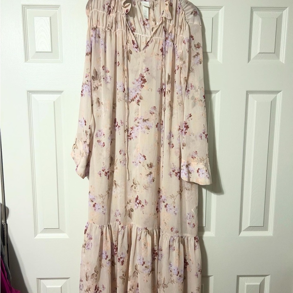 H&M Floral Long Sleeve Dress